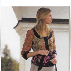 Anthropologie elevenses Joyful Vespers Jacket size 2